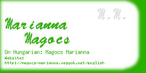 marianna magocs business card